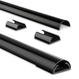 Artikelbild 1 für hama halbrund Alu Kabelkanal 110,0 cm schwarz, Artikelnummer 282036