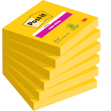 Artikelbild 1 für Post-it® Super Sticky Notes Haftnotizen extrastark 654-S6 gelb, 6 Blöcke, Artikelnummer 442087