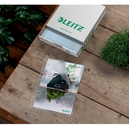 Artikelbild 11 für LEITZ Prospekthüllen recycle 4791 DIN A4 transparent genarbt 0,10 mm, 100 St., Artikelnummer 696930