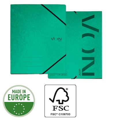 Artikelbild 6 für VON LEITZ Ringbuch 2-Ringe grün 2,5 cm DIN A4, 1 St., Artikelnummer 635338