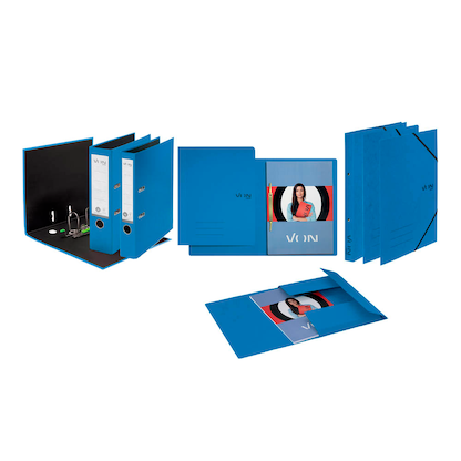 Artikelbild 9 für VON LEITZ Eckspanner DIN A4 blau, 1 St., Artikelnummer 635207