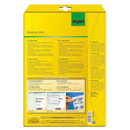 Artikelbild 6 für SIGEL Hängeetiketten weiß 27,0 x 40,0 mm blanko, 1.470 St., Artikelnummer 489328