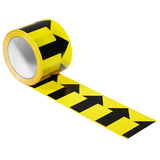 Artikelbild 1 für SUPRA Warnklebeband Pfeile (quer) gelb/schwarz 75,0 mm x 66,0 m 1 Rolle, Artikelnummer 195341