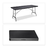 Artikelbild 1 für relaxdays Gartentisch BASTIAN schwarz rechteckig 178,0 x 74,0 x 72,0 cm, Artikelnummer 771164