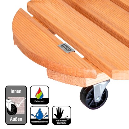 Artikelbild 6 für WAGNER® design yourself Pflanzenroller TOSCANA GH 0163 Holz, Ø 38,0 cm hellbraun rund, 1 St., Artikelnummer 420437