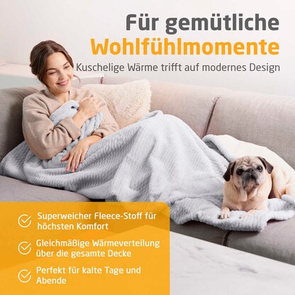 Artikelbild 3 für medisana HB 416 Heizdecke hellgrau 120 W, Artikelnummer 743597