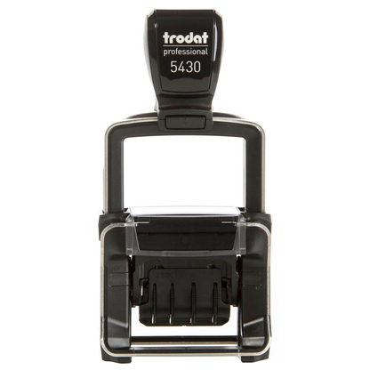 Artikelbild 3 für trodat Datumstempel mit Text individualisierbar 5430 selbstfärbend schwarz Logo möglich, 1 St. - Direkt online personalisieren, Artikelnummer 640547