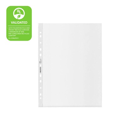 Artikelbild 9 für LEITZ Prospekthüllen recycle 4791 DIN A4 transparent genarbt 0,10 mm, 100 St., Artikelnummer 696930