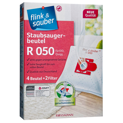 flink & sauber R 050 Staubsaugerbeutel, 4 St