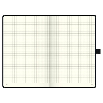 Artikelbild 4 für BRUNNEN Notizbuch KOMPAGNON ca. DIN A5 kariert, schwarz Hardcover 192, davon 16 zum Heraustrennen Seiten, 1 St., Artikelnummer 457606