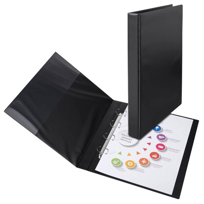 Artikelbild für VELOFLEX Ringbuch 4-Ringe schwarz 4,0 cm DIN A3 hoch, 1 St., Artikelnummer 617742