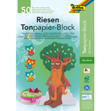 Artikelbild 1 für folia Tonpapier Riesen-Block farbsortiert 130 g/qm 50 Blatt, Artikelnummer 481628