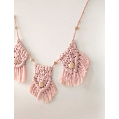 Artikelbild 5 für folia Makramee-Set Boho natur, rosé, Artikelnummer 963597