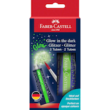 Artikelbild 1 für FABER-CASTELL Glow in the dark Gel Glitzer farbsortiert 2 x 12,0 g, 2 St., Artikelnummer 278038