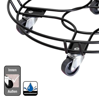 Artikelbild 6 für WAGNER® design yourself Pflanzenroller GH 0934 Metall, Ø 38,0 cm schwarz rund, 1 St., Artikelnummer 419829