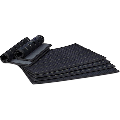 Artikelbild für relaxdays Platzset schwarz 30,0 x 45,0 cm, 6 St., Artikelnummer 473316