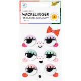 Artikelbild 1 für folia Wackelaugen farbsortiert LASHES SIZE L Ø 30,0 mm, 6 St., Artikelnummer 692503