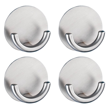 Artikelbild für WENKO Garderobenhaken Rondo mit 4 Haken silber, 4 St., Artikelnummer 806782