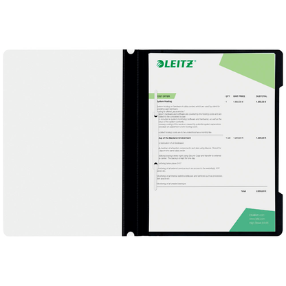 Artikelbild 7 für LEITZ Schnellhefter 4191 Kunststoff schwarz DIN A4, 1 St., Artikelnummer 257996