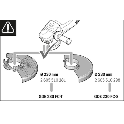 Artikelbild 3 für BOSCH Professional GDE 230 FC-S Absaughaube für Winkelschleifer, Artikelnummer 485328