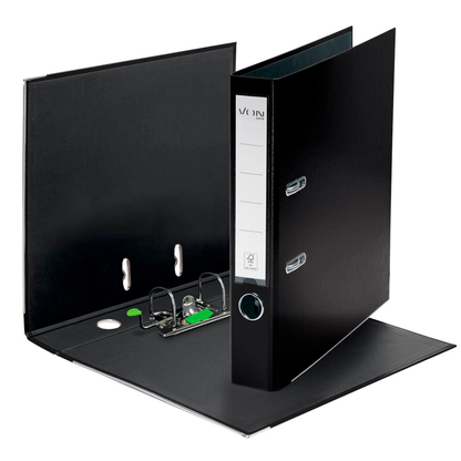 Artikelbild 2 für VON LEITZ Ordner schwarz Karton 5,0 cm DIN A4, 1 St., Artikelnummer 635809