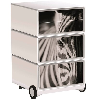 Artikelbild für PAPERFLOW easyBox Black & White Rollcontainer weiß, schwarz 61265 4 Auszüge 39,0 x 43,6 x 64,2 cm, Artikelnummer 215048