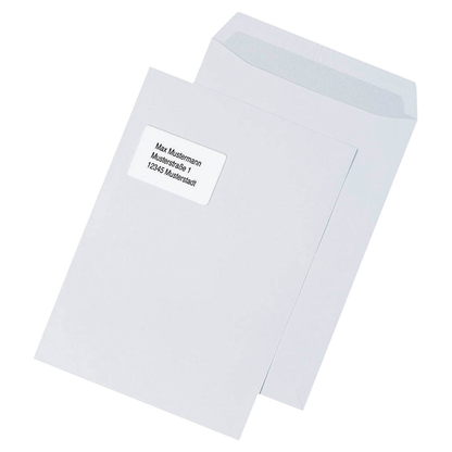 Artikelbild für MAILmedia Versandtaschen DIN C4 mit Fenster weiß 100 St., Artikelnummer 351744