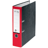 Artikelbild 1 für VON LEITZ Ordner rot mamoriert Karton 8,0 cm DIN A4, 1 St., Artikelnummer 635579