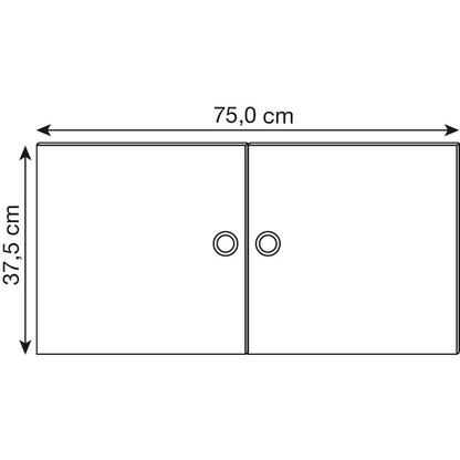 Artikelbild 2 für viasit System4 Türen schwarz 37,5 cm, Artikelnummer 214668