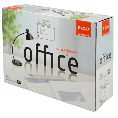 Artikelbild 2 für ELCO Briefumschläge Office DIN C5 mit Fenster hochweiß haftklebend 100 St., Artikelnummer 359260