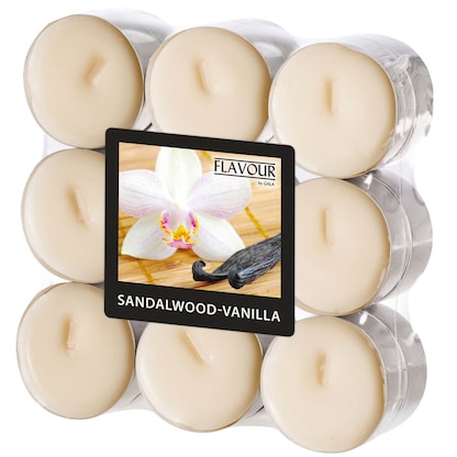 Artikelbild für FLAVOUR by GALA Teelichter elfenbein Sandelwood-Vanilla, 18 St., Artikelnummer 683601