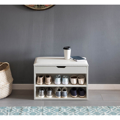 Artikelbild 4 für WOHNLING Schuhschrank, WL5.261 weiß 1 Fachboden 60,0 x 30,0 x 40,0 cm, Artikelnummer 906384