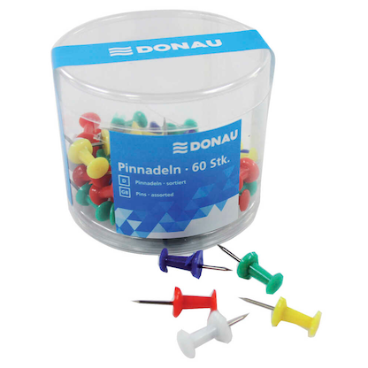 Artikelbild für DONAU Pinnnadeln farbsortiert, 60 St., Artikelnummer 693976