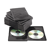 Artikelbild 1 für MediaRange 2er CD-/DVD-Hüllen schwarz, 10 St., Artikelnummer 415943