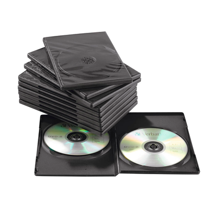 Artikelbild für MediaRange 2er CD-/DVD-Hüllen schwarz, 10 St., Artikelnummer 415943