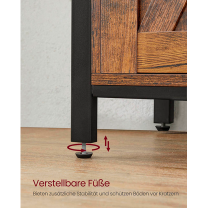 Artikelbild 10 für VASAGLE Sideboard, LSC092B01 braun 100,0 x 33,0 x 80,0 cm, 1 St., Artikelnummer 262828