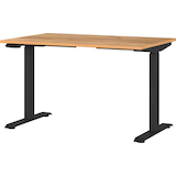 Artikelbild 1 für GERMANIA Lissabon höhenverstellbarer Schreibtisch navarra-eiche rechteckig, T-Fuß-Gestell schwarz 120,0 x 80,0 cm, Artikelnummer 727509