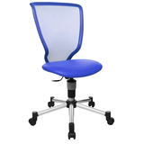 Artikelbild 1 für Topstar Kinderdrehstuhl Titan Junior, 71487 S18 Stoff blau, Gestell silber, Artikelnummer 571620