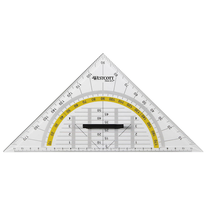 Artikelbild für WESTCOTT Geometrie-Dreieck 25,0 cm, Artikelnummer 305359