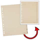 Artikelbild 1 für office discount Trennblätter DIN A4 0-9 chamois, 200 g/qm, 100 St., Artikelnummer 557579
