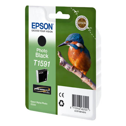 Artikelbild 2 für EPSON T1591 (Eisvogel) Foto schwarz Druckerpatrone, Artikelnummer 839233