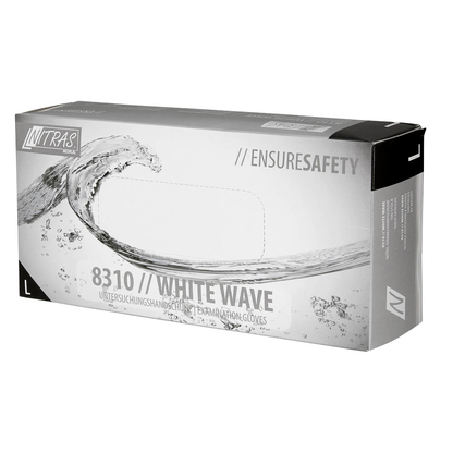 Artikelbild 4 für NITRAS MEDICAL unisex Einmalhandschuhe WHITE WAVE weiß Größe L, 100 St., Artikelnummer 831931