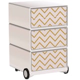 Artikelbild 1 für PAPERFLOW easyBox Classic Chic Rollcontainer weiß, bunt 60059 4 Auszüge 39,0 x 43,6 x 64,2 cm, Artikelnummer 214906