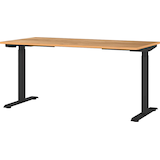 Artikelbild 1 für GERMANIA Lissabon höhenverstellbarer Schreibtisch navarra-eiche rechteckig, T-Fuß-Gestell schwarz 160,0 x 80,0 cm, Artikelnummer 727269