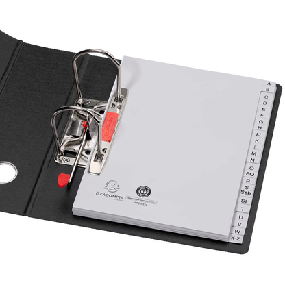 Artikelbild 5 für Exacompta Ordnerregister DIN A5 Halbformat A-Z grau 24-teilig, 1 Satz, Artikelnummer 386393