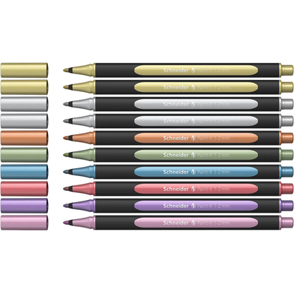 Artikelbild für Schneider 020 Lackmarker farbsortiert 1,0 - 2,0 mm, 10 Set, Artikelnummer 564751