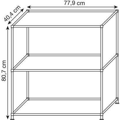Artikelbild 2 für viasit Aktenregal System4 violettblau 77,9 x 40,4 x 80,7 cm, 1 St., Artikelnummer 502267