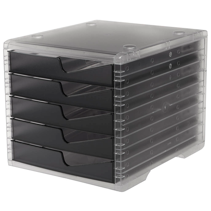 Artikelbild 5 für styro Schubladenbox styroswingbox light anthrazit 275-8430.924, DIN A4 mit 5 Schubladen, 1 St., Artikelnummer 821742