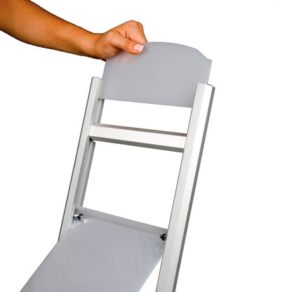 Artikelbild 2 für update displays Prospektständer Rapid silber DIN A4 2 Fächer 26,5 x 35,0 x 100,0 cm, 1 St., Artikelnummer 216956