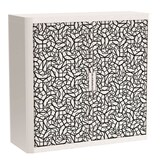 Artikelbild 1 für PAPERFLOW easyOffice Black & White Rollladenschrank 62304 2 Fachböden 110,0 x 41,5 x 104,0 cm, Artikelnummer 210896